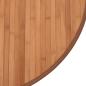 Preview: Teppich Rund Natur 80 cm Bambus