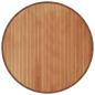 Preview: Teppich Rund Natur 100 cm Bambus