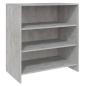 Preview: 2-tlg. Sideboard Betongrau Holzwerkstoff