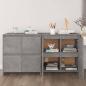 Preview: ARDEBO.de - Sideboards 2 Stk. Betongrau 70x41x75 cm Holzwerkstoff