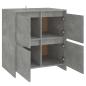 Preview: Sideboards 2 Stk. Betongrau 70x41x75 cm Holzwerkstoff