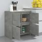 Preview: Sideboards 2 Stk. Betongrau 70x41x75 cm Holzwerkstoff