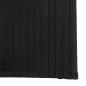 Preview: Teppich Rechteckig Schwarz 70x200 cm Bambus