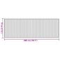 Preview: Teppich Rechteckig Schwarz 70x200 cm Bambus