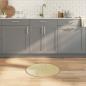 Preview: ARDEBO.de - Teppich Rund Hell Natur 60 cm Bambus