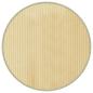 Preview: Teppich Rund Hell Natur 60 cm Bambus