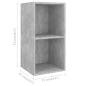Preview: 4-tlg. TV-Schrank-Set Betongrau Holzwerkstoff
