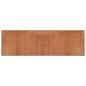 Preview: Teppich Rechteckig Braun 60x200 cm Bambus