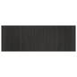 Preview: Teppich Rechteckig Grau 70x200 cm Bambus