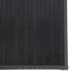 Preview: Teppich Rechteckig Grau 70x200 cm Bambus