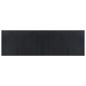 Preview: Teppich Rechteckig Schwarz 60x200 cm Bambus