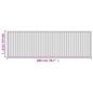 Preview: Teppich Rechteckig Schwarz 60x200 cm Bambus