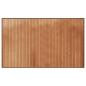 Preview: Teppich Rechteckig Natur 60x100 cm Bambus