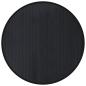 Preview: Teppich Rund Schwarz 100 cm Bambus