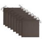 Preview: Stapelbare Gartenstühle mit Kissen 8 Stk. Massivholz Teak