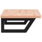 Preview: Waschbeckenregal Wandmontage Stahl und Massivholz Buche