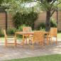 Preview: ARDEBO.de - 4-teiliges Garten Esstischset Massivholz Akazie