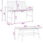 Preview: 4-teilige Garten Lounge Set Massivholz Akazie