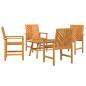 Preview: 4-teilige Garten Lounge Set Massivholz Akazie