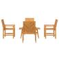 Preview: 4-teilige Garten Lounge Set Massivholz Akazie