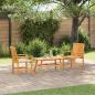 Preview: ARDEBO.de - 3-teilige Garten Lounge Set Massivholz Akazie