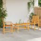 Preview: 3-teilige Garten Lounge Set Massivholz Akazie