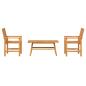 Preview: 3-teilige Garten Lounge Set Massivholz Akazie