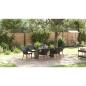 Preview: Garten Essgruppe mit Kissen 7 pcs Schwarz Poly-Rattan
