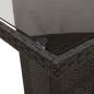 Preview: Garten Essgruppe mit Kissen 7 pcs Schwarz Poly-Rattan
