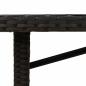 Preview: Garten Essgruppe mit Kissen 9 pcs Schwarz Poly-Rattan