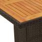 Preview: Garten Essgruppe mit Kissen 9 pcs Schwarz Poly-Rattan