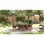 Preview: Garten Essgruppe mit Kissen 9 pcs Grau Poly-Rattan