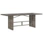 Preview: 9-teilige Garten Essgruppe Graues Poly-Rattan