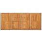 Preview: 9-teilige Garten Essgruppe Grau Poly Rattan