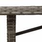 Preview: 9-teilige Garten Essgruppe Grau Poly Rattan