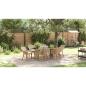 Preview: Garten Essgruppe mit Kissen 7 pcs Beige Poly-Rattan