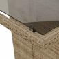 Preview: 9-teiliges Garten Esstisch Set Beige Poly Rattan