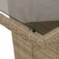 Preview: 9-teiliges Garten Esstisch Set Beige Poly Rattan