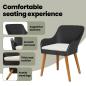 Preview: Garten Essgruppe mit Kissen 3 pcs Schwarz Poly-Rattan