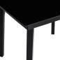 Preview: Garten Essgruppe mit Kissen 5 pcs Schwarz Poly-Rattan