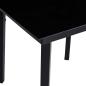 Preview: Garten Essgruppe mit Kissen 5 pcs Schwarz Poly-Rattan