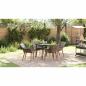 Preview: Garten Essgruppe mit Kissen 5 pcs Grau Poly-Rattan