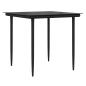 Preview: Garten Essgruppe mit Kissen 5 pcs Grau Poly-Rattan