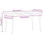 Preview: 5-teilige Garten Essgruppe Grau Poly Rattan