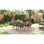 Preview: 5-teiliges Garten Essset Grau Poly Rattan