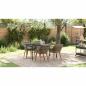 Preview: 5-teiliges Garten Essset Grau Poly Rattan