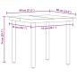 Preview: 3-teilige Garten Essgruppe Grau Poly Rattan