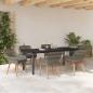 Preview: 7-teiliges Gartenspeiseset Grau Poly-Rattan
