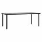Preview: 9-teiliges Garten-Esstisch-Set Grau Poly-Rattan