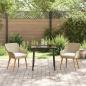 Preview: Garten Essgruppe mit Kissen 3 pcs Beige Poly-Rattan